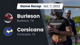 Recap: Burleson  vs. Corsicana  2022