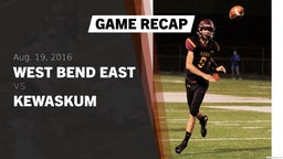 Recap: West Bend East  vs. Kewaskum  2016