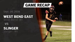 Recap: West Bend East  vs. Slinger  2016