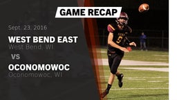 Recap: West Bend East  vs. Oconomowoc  2016