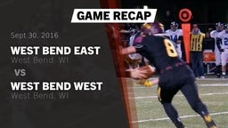 Recap: West Bend East  vs. West Bend West  2016
