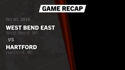 Recap: West Bend East  vs. Hartford  2016