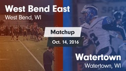 Matchup: East  vs. Watertown  2016