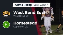 Recap: West Bend East  vs. Homestead  2017