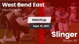 Matchup: East  vs. Slinger  2017