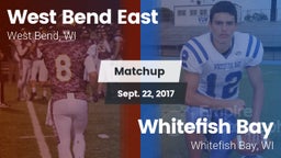 Matchup: East  vs. Whitefish Bay  2017