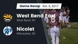 Recap: West Bend East  vs. Nicolet  2017