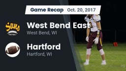 Recap: West Bend East  vs. Hartford  2017