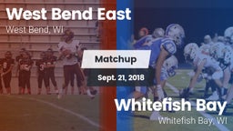 Matchup: East  vs. Whitefish Bay  2018