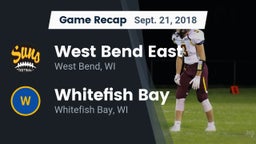 Recap: West Bend East  vs. Whitefish Bay  2018