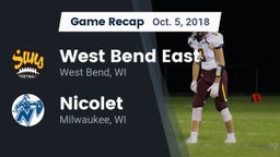 Recap: West Bend East  vs. Nicolet  2018