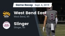Recap: West Bend East  vs. Slinger  2019