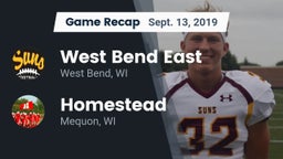 Recap: West Bend East  vs. Homestead  2019