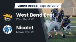 Recap: West Bend East  vs. Nicolet  2019