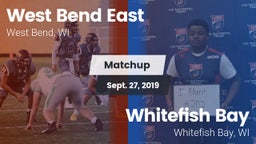 Matchup: East  vs. Whitefish Bay  2019