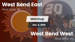 Matchup: East  vs. West Bend West  2019