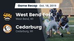 Recap: West Bend East  vs. Cedarburg  2019