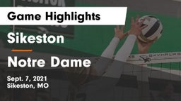 Sikeston  vs Notre Dame  Game Highlights - Sept. 7, 2021