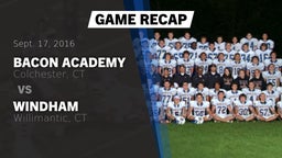 Recap: Bacon Academy  vs. Windham  2016