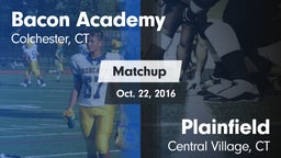 Matchup: Bacon Academy High vs. Plainfield  2016