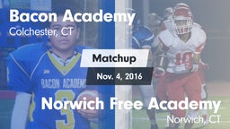 Matchup: Bacon Academy High vs. Norwich Free Academy  2016