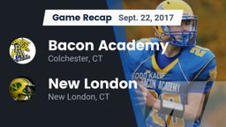 Recap: Bacon Academy  vs. New London  2017