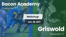 Matchup: Bacon Academy High vs. Griswold  2017