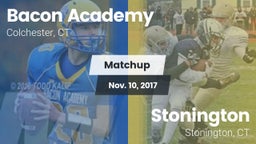 Matchup: Bacon Academy High vs. Stonington  2017