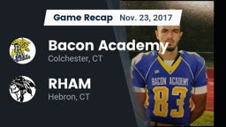 Recap: Bacon Academy  vs. RHAM  2017