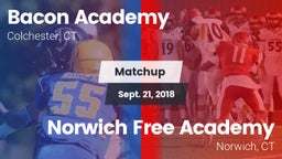 Matchup: Bacon Academy High vs. Norwich Free Academy 2018