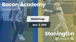 Matchup: Bacon Academy High vs. Stonington  2018