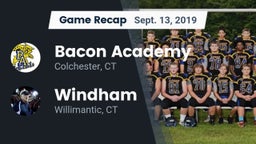 Recap: Bacon Academy  vs. Windham  2019
