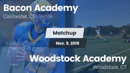 Matchup: Bacon Academy High vs. Woodstock Academy  2019