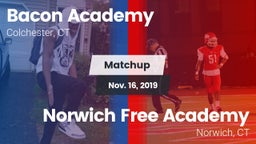 Matchup: Bacon Academy High vs. Norwich Free Academy 2019