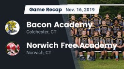 Recap: Bacon Academy  vs. Norwich Free Academy 2019