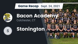 Recap: Bacon Academy  vs. Stonington  2021