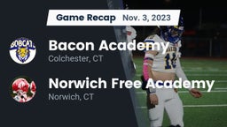 Recap: Bacon Academy  vs. Norwich Free Academy 2023