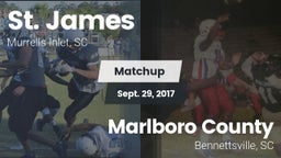 Matchup: St. James High vs. Marlboro County  2017