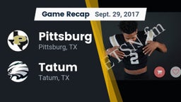 Recap: Pittsburg  vs. Tatum  2017