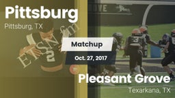 Matchup: Pittsburg High vs. Pleasant Grove  2017