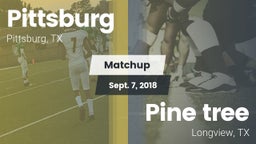 Matchup: Pittsburg High vs. Pine tree  2018