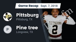 Recap: Pittsburg  vs. Pine tree  2018