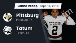 Recap: Pittsburg  vs. Tatum  2018