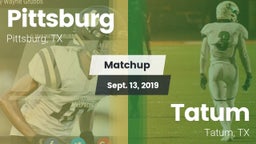 Matchup: Pittsburg High vs. Tatum  2019