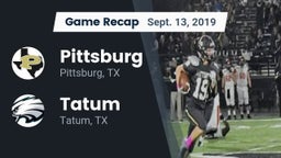 Recap: Pittsburg  vs. Tatum  2019