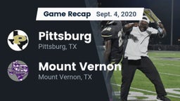 Recap: Pittsburg  vs. Mount Vernon  2020