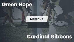 Matchup: Green Hope High vs. Cardinal Gibbons  2016