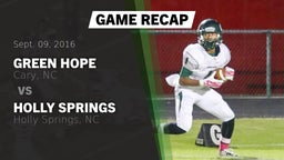 Recap: Green Hope  vs. Holly Springs  2016