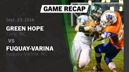 Recap: Green Hope  vs. Fuquay-Varina  2016