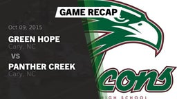 Recap: Green Hope  vs. Panther Creek  2015